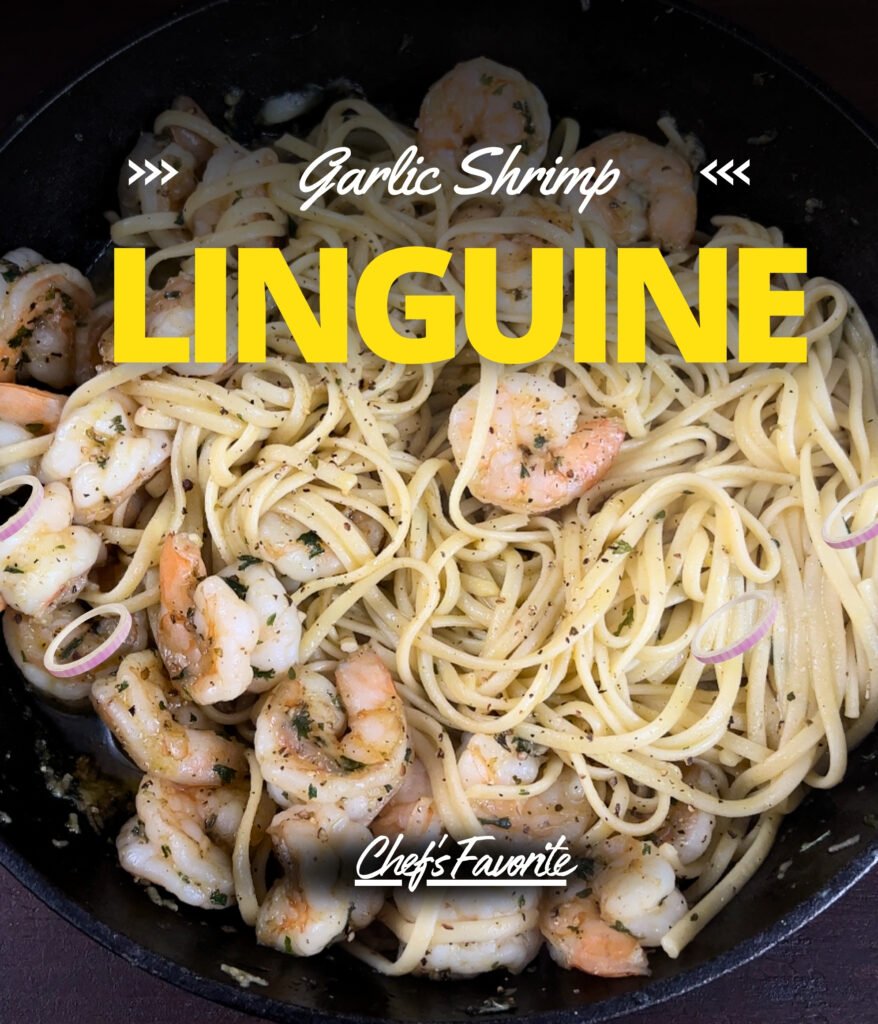 Garlic Shrimp Linguine