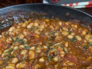Moroccan Stewed White Beans Recipe (Loubia)