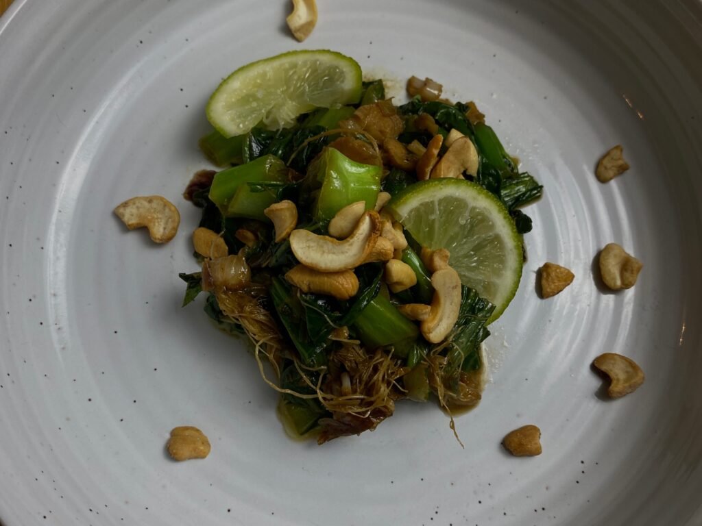 Baby Bok Choy With Thai Peanut Sauce