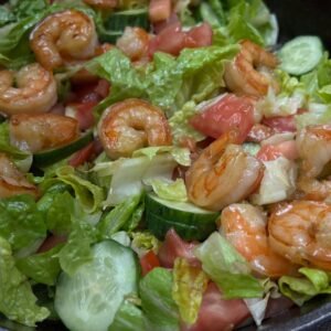 Cast-Iron Shrimp with Honey
