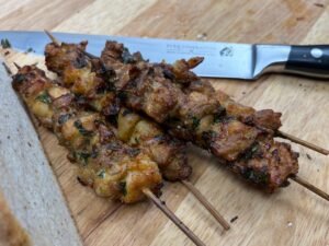 Garlic Parmesan Chicken Skewers