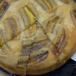 Banana Upside Down Skillet Cake